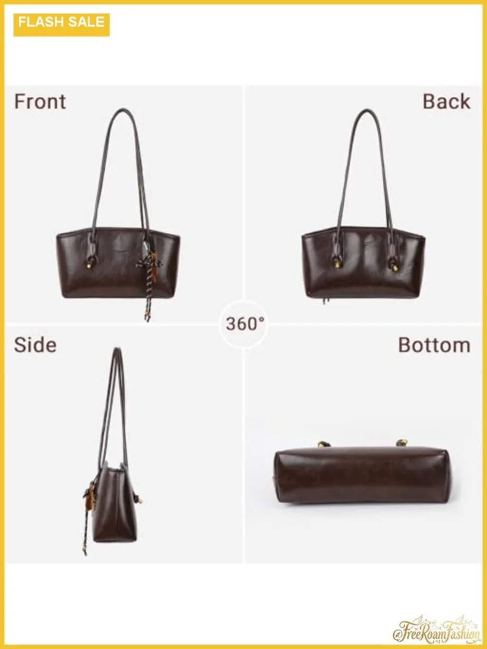 Vintage Faux Leather Hobo Shoulder Bag Fall Purse